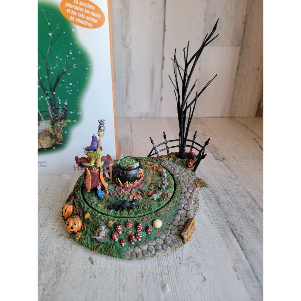 Dept 56 53226 Halloween rat race animated village accessory‎ witch scary